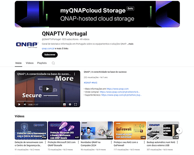 QNAPTV Portugal YouTube channel - Video Production