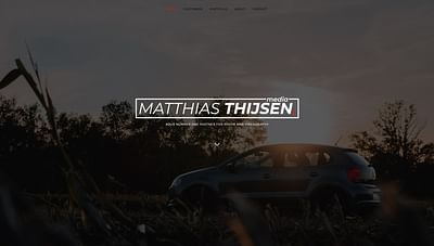 Website Matthias Thijsen Media - Website Creatie