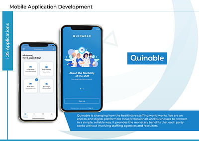 Quinable Health Care Staffing Software - Software Ontwikkeling