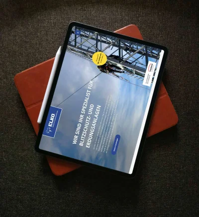 Elko Blitzschutz Webseite - Webseitengestaltung