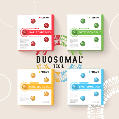 Duosomal Acids, packaging para cosmética - Diseño Gráfico