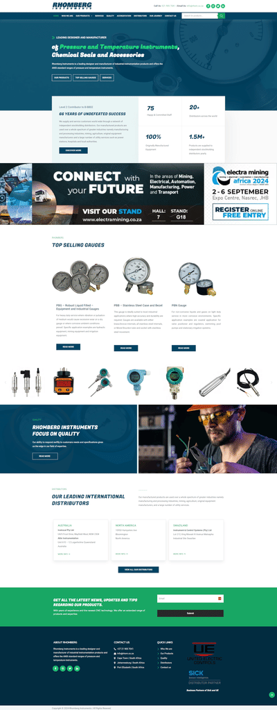 Rhomberg Instruments - Création de site internet