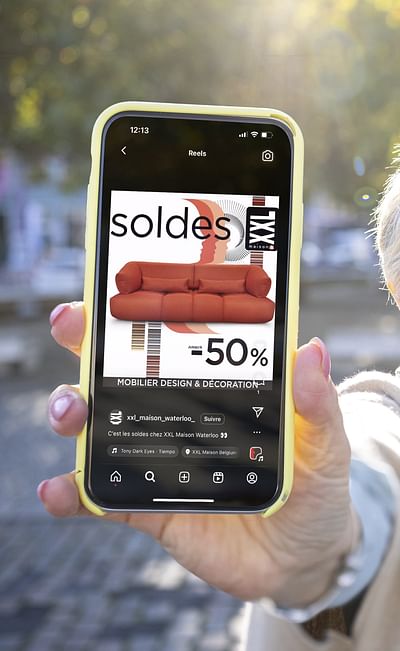 Les soldes d'hiver chez XXL Maison Waterloo - Identité Graphique