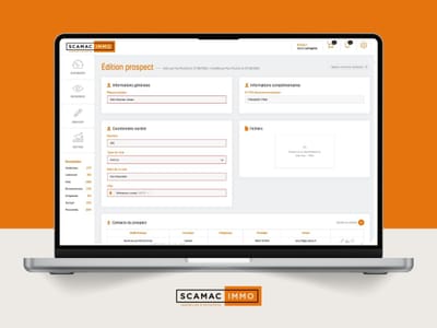 SCAMAC-IMMO - CRM de gestion des leads immobilier - Application web
