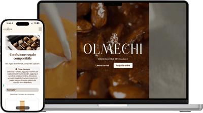 Sito e-commerce per Olmechi, cioccolateria di Montale Pistoia - E-Commerce