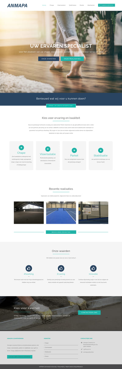 Website met SEO strategie voor Anmapa - SEO