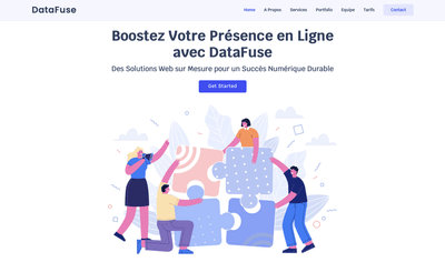 Creation du Site DataFuse - Webseitengestaltung