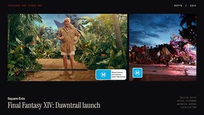 Final Fantasy XIV: Dawntrail launch, 1,200 assets in five weeks - Video Production