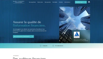 Refonte du site vitrine Audit Conseils Holding - Website Creation