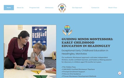 Guiding Minds Montessori: AI Visibility & Local SEO - Social media