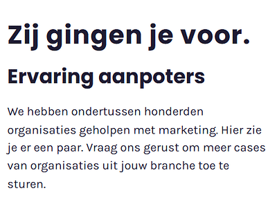 Zie alle projecten - Online Advertising