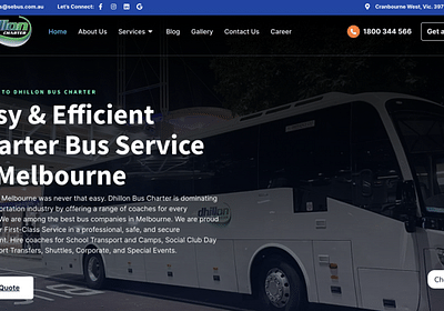 Charter Bus Service in Melbourne - Werbung