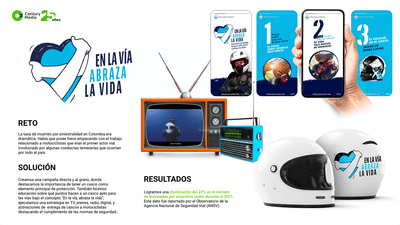 En la vía, abraza la vida — Campaña nacional de seguridad vial - Planificación de medios