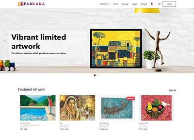 Fanlaka : Artworks E-commerce Platform - Webanwendung