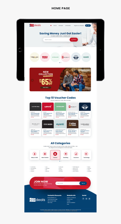 CoDeals UI/UX Design & Development - Webanwendung