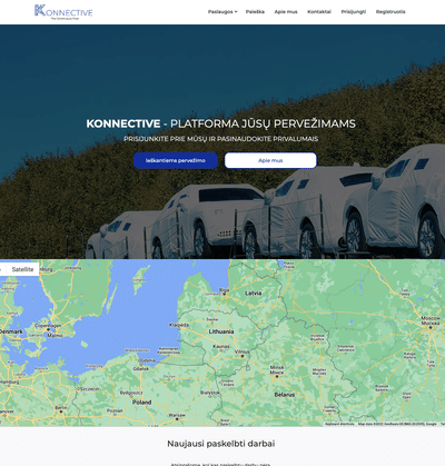 Marketplace to order transportation for car - Application web