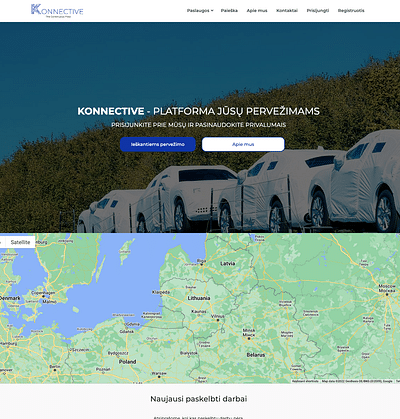 Marketplace to order transportation for car - Web Application