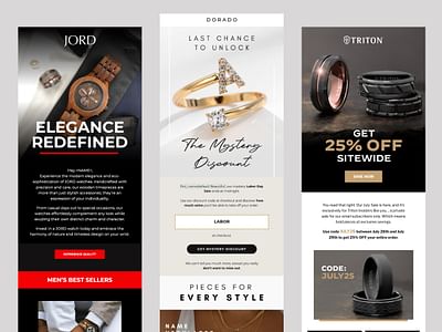 Email Design for Jewelry and Accessories Brands - Email Marketing
