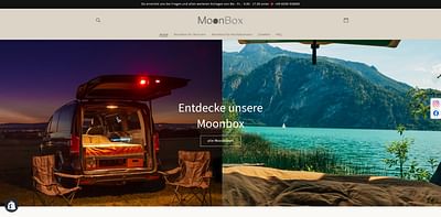 Moonbox Campingbox - Website Creatie