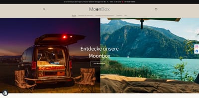 Moonbox Campingbox - Webseitengestaltung