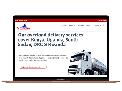Logistics Website - Social Media