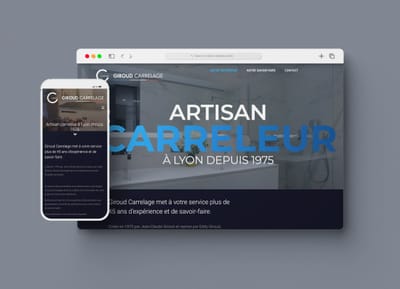 Giroud Carrelage - Création du site web - Website Creation
