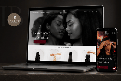Site E-commerce - La Brune Raw Hair - Création de site internet