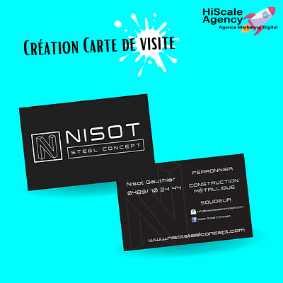 Création site web vitrine Nisot steel concept - Website Creation