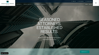 A Website That Represents Their Corporate Law Repuation - Website Creation