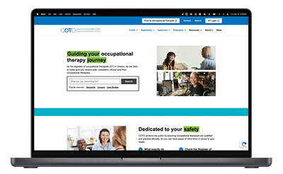 COTO: Funnelling knowledge to further ethical care - Website Creatie