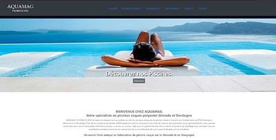 Refonte du site internet Aquamag Piscines & Spas - Ergonomy (UX/UI)