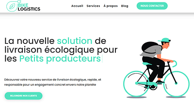 Bike Logistics : Site web / Création de contenu - Création de site internet
