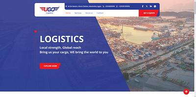 UGO Logistics Website - Creación de Sitios Web