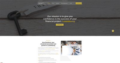 Ama Solutions Website - Website Creatie
