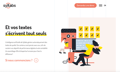 Site web interactif Syllabs - Digital Strategy