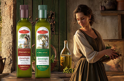 Zeyrence Extra Virgin Olive Oil Packaging System - Branding & Positioning