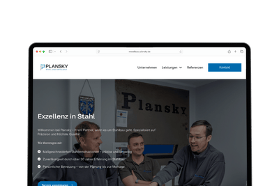 Website & Unternehmensbroschüre - Website Creatie