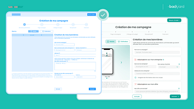 Plateforme de création de campagne pub : Weboostor - Application web