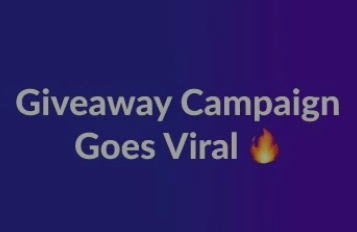 Giveaway Campaign goes Viral - E-commerce