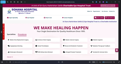 Hospital & Research Centre Website Development – Punjab - Software Entwicklung