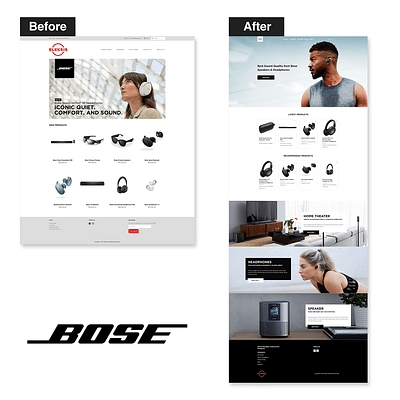 Bose Eleksis Website Redesign - Création de site internet