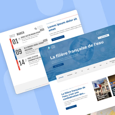 Site web de la confédération des acteurs de l'eau - Stratégie digitale