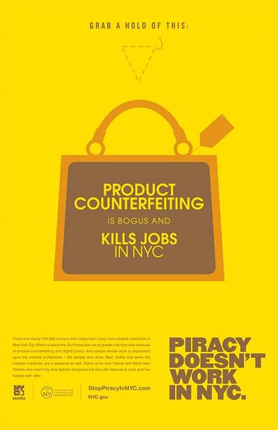Piracy doesn't work, Products - Publicidad