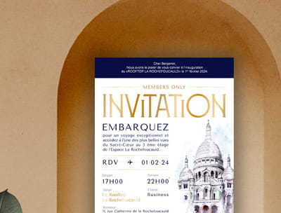 Invitation et vidéo de lancement - Animation