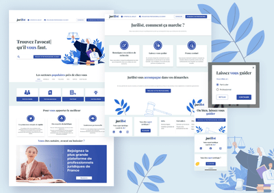 Conception site web + App | Services juridiques - Mobile App