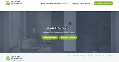 Website Design - Solar Distribution - Création de site internet