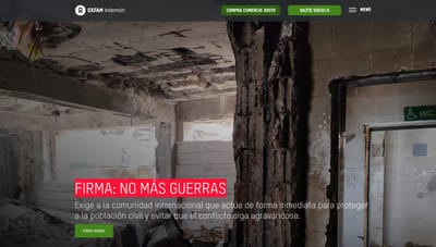 Oxfam Intermon - Creazione di siti web