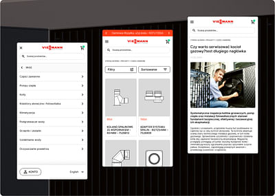 E-commerce Shop for Viessmann Consumer Clients - Design & graphisme