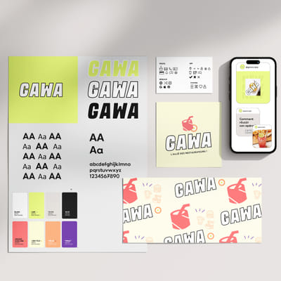 Identité graphique GAWA - Grafikdesign