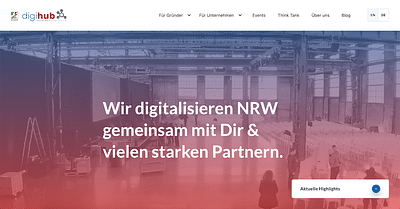 Website Relaunch | Digital Innovation Hub - Webseitengestaltung